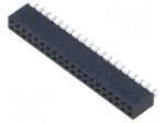 Connector: pin strips | socket | female | PIN: 40 | straight | THT | 2x20