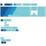 Glorious GPBT Gradient Keycaps, ANSI Layout (US), PBT, Dye-Sub - Ocean