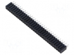 Connector: pin strips | socket | female | PIN: 64 | THT | 3A | 125V | BL 2