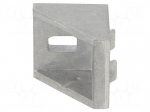 Angle bracket | for profiles | Width of the groove: 8mm | W: 28mm
