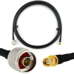 Rangeful SMA Male / N Male 1m koaksiaalkaabel &mdash; HF240 (vastab LMR240) HF240-NM-SM-1