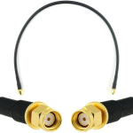 Rangeful RP-SMA Male / RP-SMA Male 50cm koaksiaalkaabel &mdash; HF240 (vastab LMR240) HF240-RPSM-RPSM-0.5