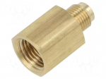 Thread adapter | brass | Int.thread: G 1/4" | Ext.thread: M10x1