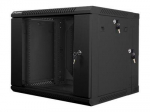 Lanberg | Rack cabinet 19" double-section wall-mount 9U/600x600 (flat pack) | WF02-6609-10B | Black