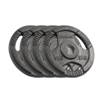 Spordiks ja aktiivseks puhkuseks // Spordikaubad ja varustus // Obciążenie żeliwne olimpijskie zestaw 4x5kg, otw&oacute;r 51mm, talerz z uchwytami, REBEL ACTIVE