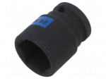 Socket: 6-angles | socket spanner,impact | 24mm | 1/2" | short