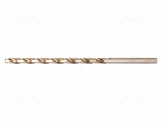 Drill bit | for metal | &Oslash;: 4mm | L: 220mm | high speed steel | case