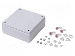Enclosure: multipurpose | X: 300mm | Y: 300mm | Z: 120mm | KX | steel | IP66
