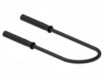Test lead | 60VDC | 30VAC | 10A | banana socket 2mm,both sides | black