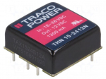 Converter: DC/DC | 15W | Uin: 18&divide;36V | 12VDC | Iout: 1.3A | 1"x1" | 16.6g