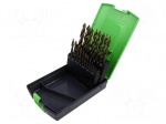 Drill bit | for metal | Tip Top | Kit: drill bits | 19pcs | 1&divide;10mm