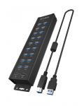 ICY BOX IB-HUB1720-U3 Black
