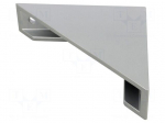 Angle bracket | for profiles | W: 40mm | H: 160mm | L: 160mm | aluminium