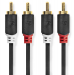 Cable Nedis 2x RCA - 2x RCA 1m