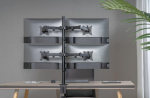 Equip 17"-32" Articulating Quad Monitor Desk Mount Bracket