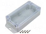 Enclosure: multipurpose | X: 80mm | Y: 160mm | Z: 45mm | ZP | light grey
