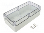 Enclosure: multipurpose | X: 120mm | Y: 240mm | Z: 75mm | ZP | light grey