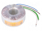 Transformer: toroidal | 300VA | 230VAC | 18V | 16.667A | 2.5kg | &Oslash;: 117mm