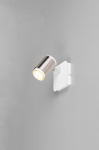 Trio Gillan spotlight 1-pc GU10 brushed steel gaismeklis 814570107 4017807641134