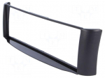 Radio mounting frame | Smart | 1 DIN | black