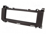 Radio mounting frame | Mercedes | 1 DIN | black