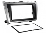 Radio frame | Mazda | 2 DIN | black and silver