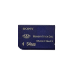 Sony Memory Stick Pro Duo Magicgate Memory Card Storage Media 64MB Used Tested Formated Bulk