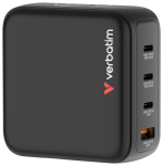 Charger Verbatim Mini GaN Charger 140W 4-Port with Display