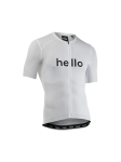 Koszulka rowerowa NORTHWAVE Blade Hello Goodbye Jersey S/s biała - M
