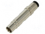 Contact | female | CX | brass | nickel plated | pipe OD &Oslash;4mm | straight