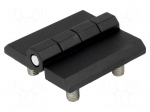 Hinge | Width: 60mm | zinc and aluminium alloy | black | H: 60mm