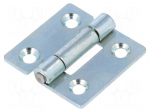 Hinge | Width: 40mm | zinc-plated steel | H: 40mm