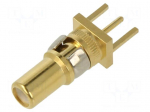 Contact | male | copper alloy | gold-plated | THT | on PCBs | straight