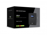 Conceptronic ZEUS04G 2200VA 1320W UPS, UK socket x 4, HID USB, RJ45 In/Out, AVR