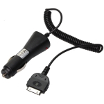 Riff Car Charger for iPhone 3 3G 3GS 4 4S iPod iPad 1 2 3 5V 500mA 30-pin Black Bulk
