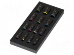 Wrench: socket spanner-set | 6-angles | 3/8" | IMPAKTOR | 15pcs.