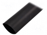 Heat shrink sleeve | 3: 1 | 50mm | L: 1m | black | Wall thick: 2.7mm