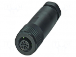 Connector: M12 | plug | PIN: 5 | 48V | straight | IP67 | screw terminal