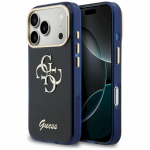 Case Guess IML 4G Script Metal for iPhone 17 Pro Max / blue