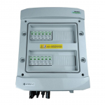 Switchgear attached DC hermetic IP65 EMITTER with Noark 1000V type 2 DC surge arrester, 4x PV string, 4x MPPT