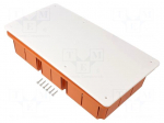 Enclosure: junction box | X: 153mm | Y: 291mm | Z: 70mm | IP30 | orange