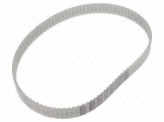 Timing belt | AT5 | W: 16mm | H: 2.7mm | Lw: 500mm | Tooth height: 1.2mm