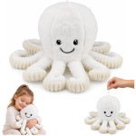 M&auml;nguala | PC | Konsoolid | Tarvikud // M&auml;nguasjad ja m&auml;ngud lastele // Pluszowa Ośmiornica Maskotka Przytulanka Sprężyste Macki Biała 50 cm