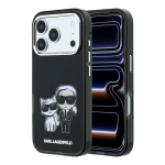 Back panel cover Karl Lagerfeld Apple iPhone 18 Pro Max HC MagSafe IML KC Bodies Sketch Print Black