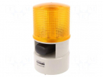 Signaller: lighting-sound | 24VDC | LED | amber | IP54 | &Oslash;119x215mm