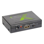 AV Techly HDMI - Toslink - RCA (Chinch) signaali edastuss&uuml;steem Black (025732)