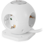 ENTAC Entac ESC1.5G3-USB-GLOBE 1,5 m pikendusjuhe 3 x pistikupesa sisevalge