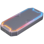 Obudowa dysku SSD M.2 NVMe/SATA 10Gbps, RGB; S1210B