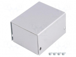 Enclosure: multipurpose | X: 57mm | Y: 72mm | Z: 43mm | AL BOX | aluminium