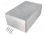 Enclosure: multipurpose | X: 160mm | Y: 260mm | Z: 90.5mm | aluminium